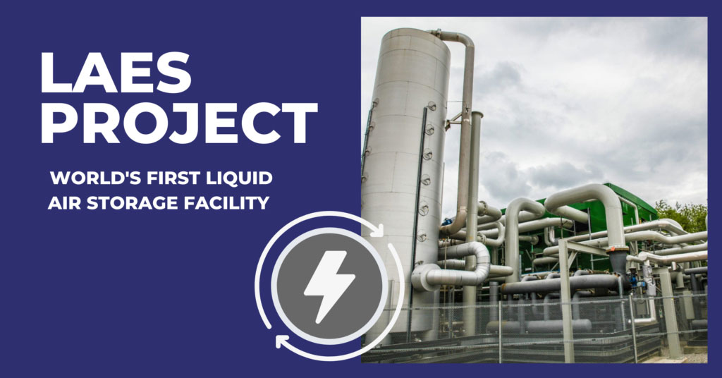 Tulway work on the world’s first grid scale liquid energy storage project (LAES)