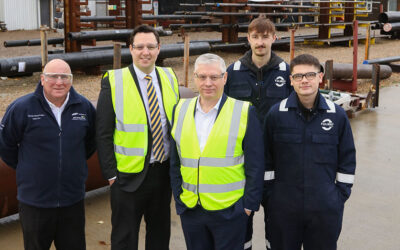 Tees Valley Mayor, Ben Houchen visits Tulway’s Teesside site and discusses future expansion plans for the North East with our managing director, Kevin Tully